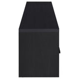 Murray 70-inch 2-door TV Stand Media Console Black - Tampa Furniture Outlet