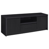 Tampa Furniture Outlet - Coaster - Winfield 60-inch 2-door TV Stand Media Console Black - 706222