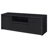 Winfield 60-inch 2-door TV Stand Media Console Black - Tampa Furniture Outlet