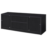 Winfield 60-inch 2-door TV Stand Media Console Black - Tampa Furniture Outlet