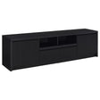 Tampa Furniture Outlet - Coaster - Winfield 78-inch 2-door TV Stand Media Console Black - 706223