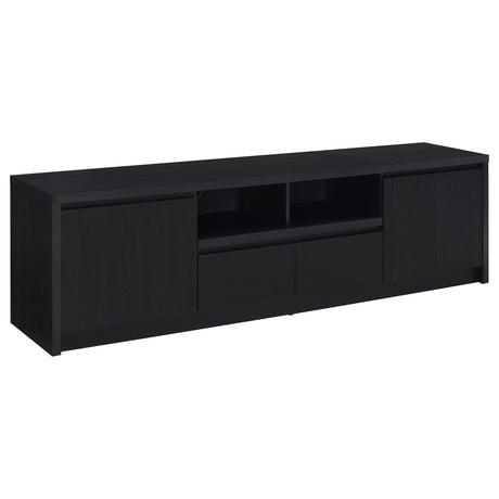 Tampa Furniture Outlet - Coaster - Winfield 78-inch 2-door TV Stand Media Console Black - 706223