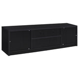 Winfield 78-inch 2-door TV Stand Media Console Black - Tampa Furniture Outlet