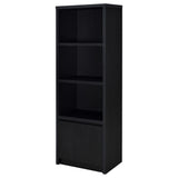 Winfield 3-shelf Media Tower Entertainment Pier Black - Tampa Furniture Outlet