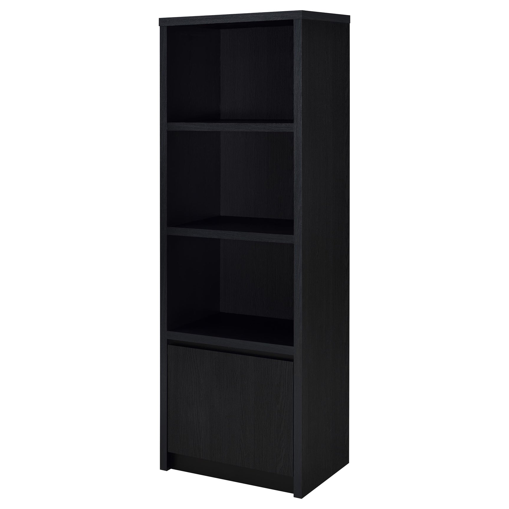 Winfield 3-shelf Media Tower Entertainment Pier Black - Tampa Furniture Outlet