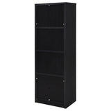 Winfield 3-shelf Media Tower Entertainment Pier Black - Tampa Furniture Outlet