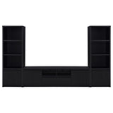 Winfield 3-shelf Media Tower Entertainment Pier Black - Tampa Furniture Outlet