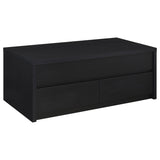Knapp 2-piece Lift Top Coffee Table Set Black - Tampa Furniture Outlet
