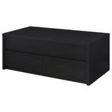 Knapp 2-piece Lift Top Coffee Table Set Black - Tampa Furniture Outlet