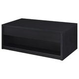 Knapp 2-piece Lift Top Coffee Table Set Black - Tampa Furniture Outlet