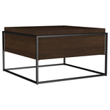 Tampa Furniture Outlet - Coaster - Fulton 30-inch Square Mango Wood Coffee Table Dark Brown - 706238
