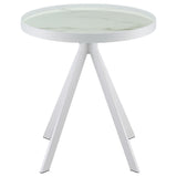 Briggs 2-piece Round Coffee and End Table Set White - Tampa Furniture Outlet