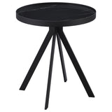 Briggs 3-piece Round Coffee and End Table Set Black - Tampa Furniture Outlet