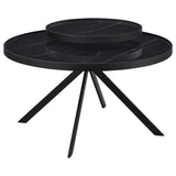 Briggs 3-piece Round Coffee and End Table Set Black - Tampa Furniture Outlet