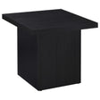 Tampa Furniture Outlet - Coaster - Max Square Engineered Laminate End Side Table Black - 706277