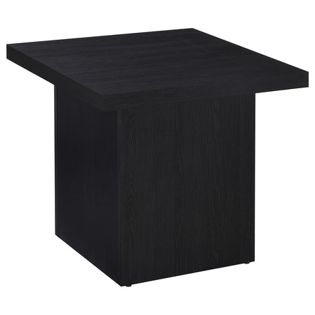 Tampa Furniture Outlet - Coaster - Max Square Engineered Laminate End Side Table Black - 706277