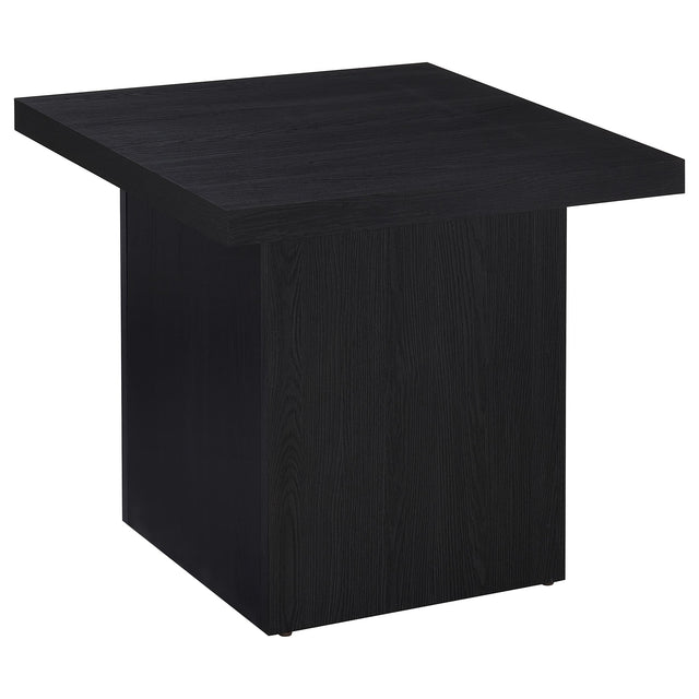 Tampa Furniture Outlet - Coaster - Max Square Engineered Laminate End Side Table Black - 706277
