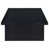 Max 2-piece Rectangular Coffee and End Table Set Black - Tampa Furniture Outlet