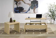 Tampa Furniture Outlet - Coaster - Canoga 2-piece Lift Top Cocktail Coffee Table Set Light Oak - 706348-S2