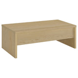Canoga 3-piece Lift Top Cocktail Coffee Table Set Light Oak