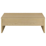 Canoga Engineered Wood Lift Top Coffee Table Light Oak