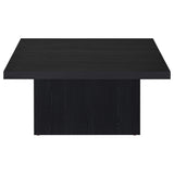 Devar 2-piece Square Cocktail Coffee End Table Set Black