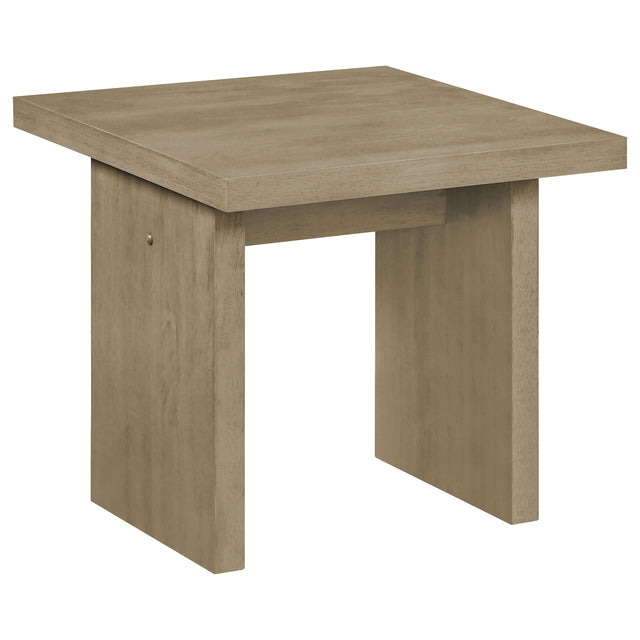 Tampa Furniture Outlet - Coaster - Decker Square Occasional Side End Table Natural Oak - 706467