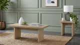Tampa Furniture Outlet - Coaster - Decker 2-piece Coffee and End Table Set Natural Oak - 706468-S2