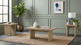 Tampa Furniture Outlet - Coaster - Decker 3-piece Coffee and End Table Set Natural Oak - 706468-S3