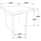 Decker 3-piece Coffee and End Table Set Natural Oak