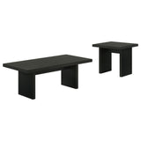 Decker 2-piece Coffee and End Table Set Black