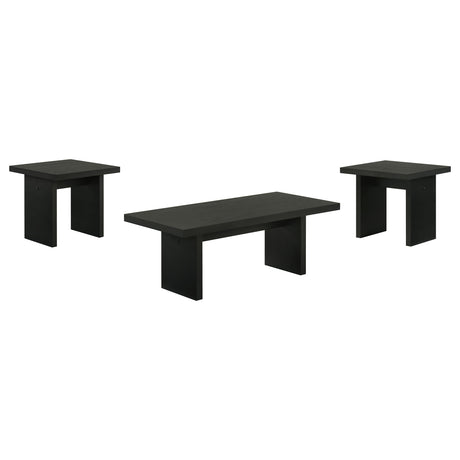 Decker 3-piece Coffee and End Table Set Black