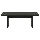 Decker 47-Inch Rectangular Cocktail Coffee Table Black