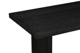 Decker 47-Inch Rectangular Cocktail Coffee Table Black