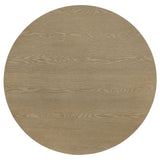 Hamlyn 2-piece Round Fluted Coffee and End Table Set Natural Oak