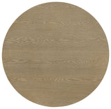 Hamlyn Round Fluted Occasional Cocktail Coffee Table Natural Oak