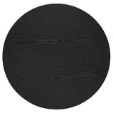 Hamlyn 2-piece Round Fluted Coffee and End Table Set Black
