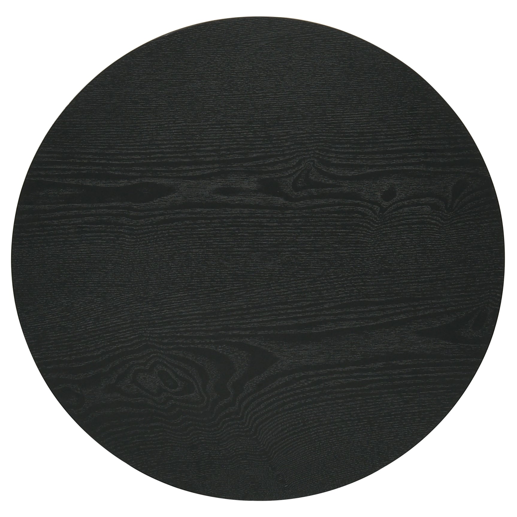 Hamlyn 3-piece Round Fluted Coffee and End Table Set Black