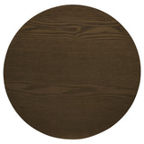 Hamlyn 2-piece Round Fluted Coffee and End Table Set Walnut