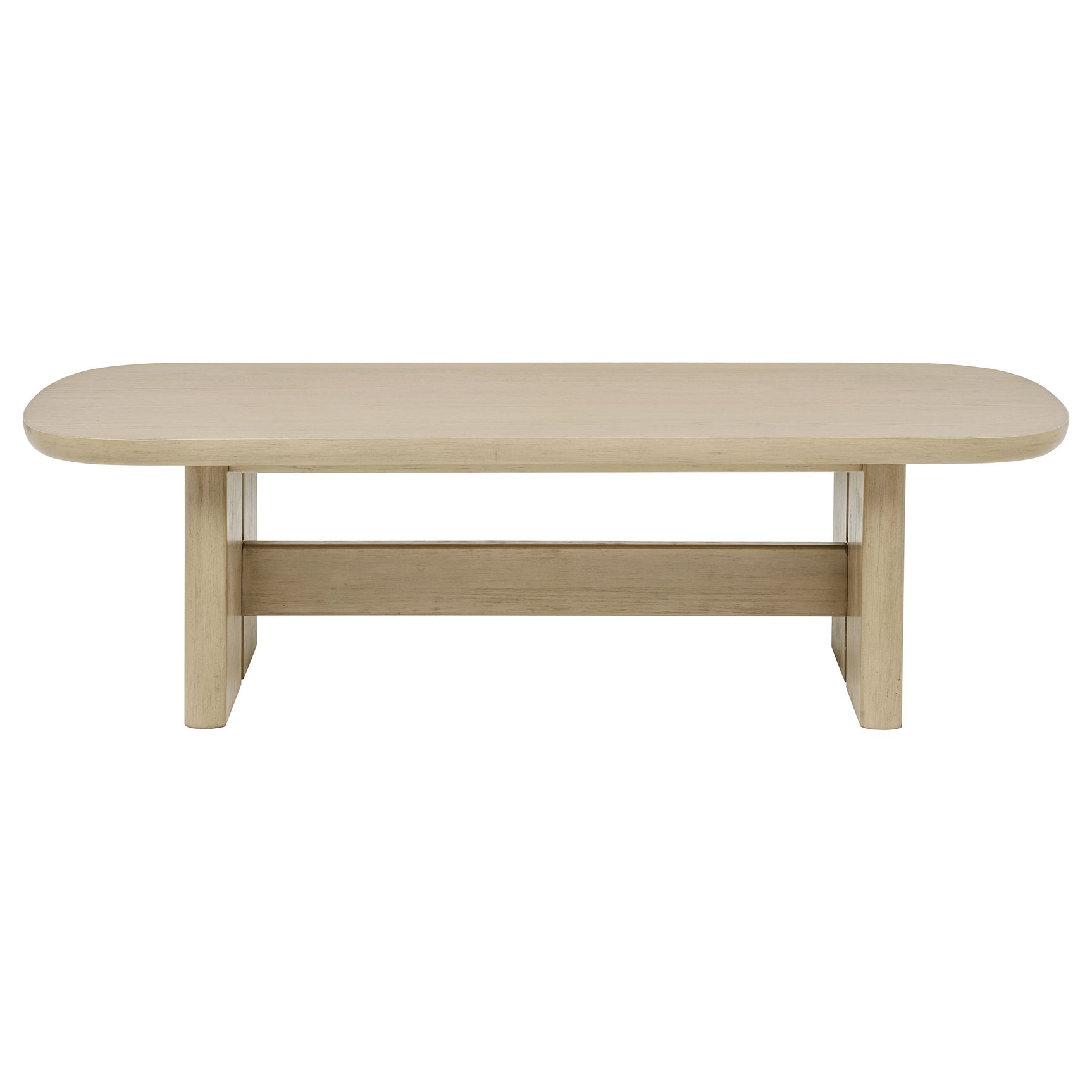 Kailani 2-piece Coastal Coffee and End Table Set Beige Oak