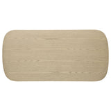 Kailani 2-piece Coastal Coffee and End Table Set Beige Oak