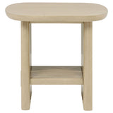 Kailani 3-piece Coastal Coffee and End Table Set Beige Oak