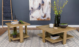 Dawn Square Engineered Wood End Table Mango Brown - Tampa Furniture Outlet