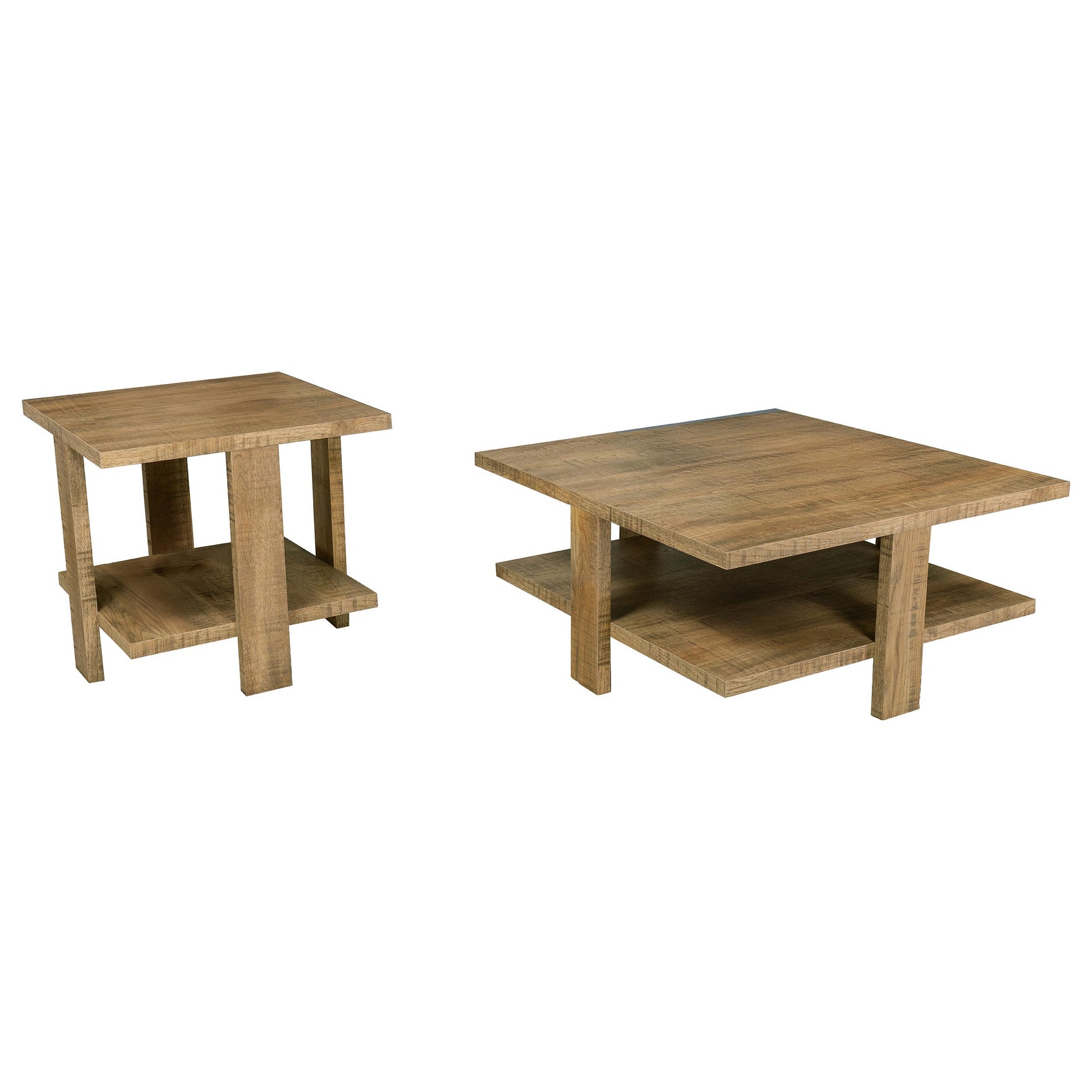 Dawn 2-piece Round Coffee and End Table Set Mango Brown - Tampa Furniture Outlet