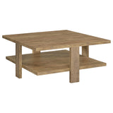 Dawn 2-piece Round Coffee and End Table Set Mango Brown - Tampa Furniture Outlet