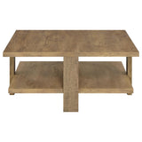 Dawn 2-piece Round Coffee and End Table Set Mango Brown - Tampa Furniture Outlet