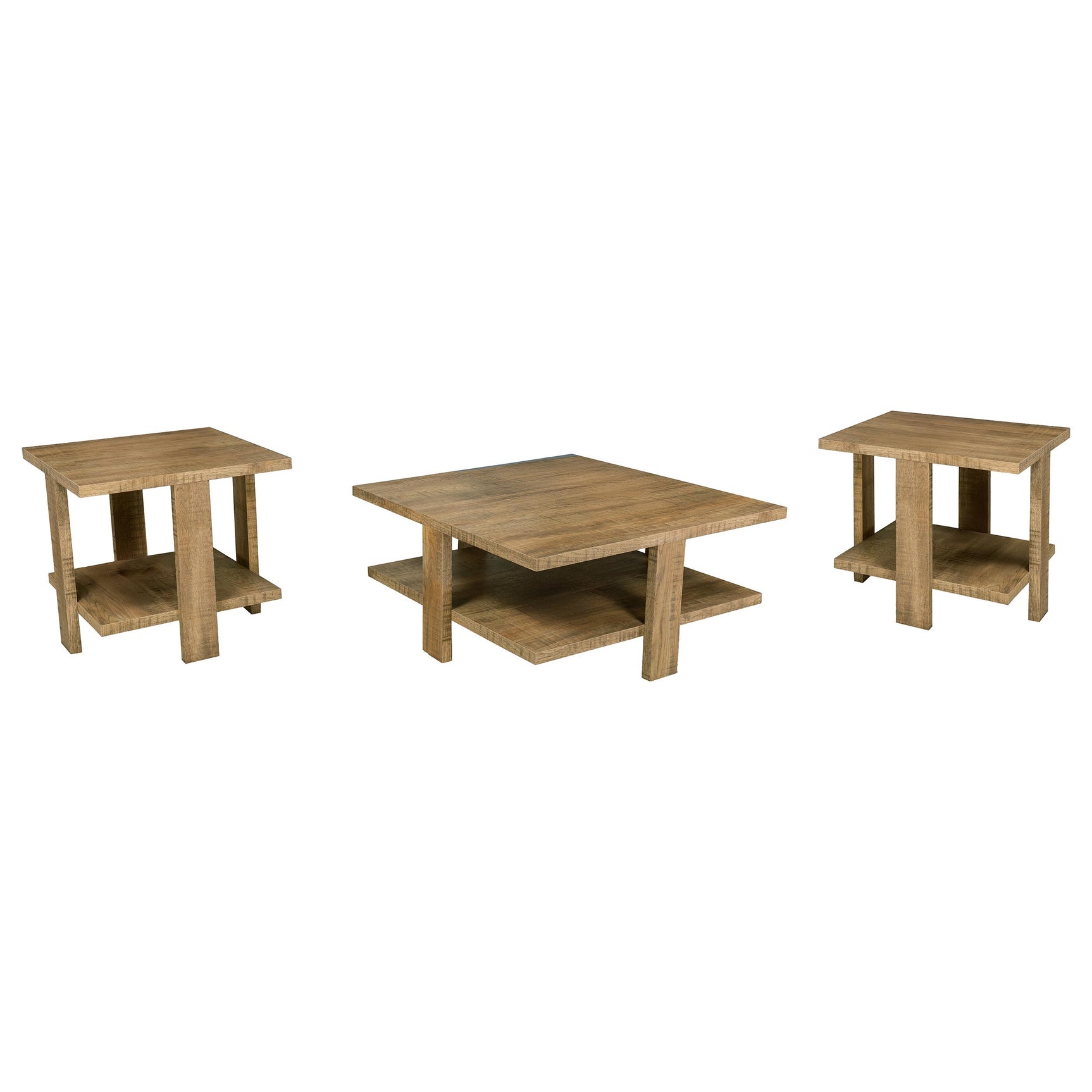 Dawn 3-piece Round Coffee and End Table Set Mango Brown - Tampa Furniture Outlet