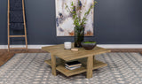 Dawn Square Engineered Wood Coffee Table Mango Brown - Tampa Furniture Outlet