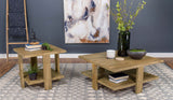 Dawn Square Engineered Wood Coffee Table Mango Brown - Tampa Furniture Outlet