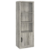 Tampa Furniture Outlet - Coaster - Burke 4-shelf Engineered Wood Media Tower Grey Driftwood - 707726